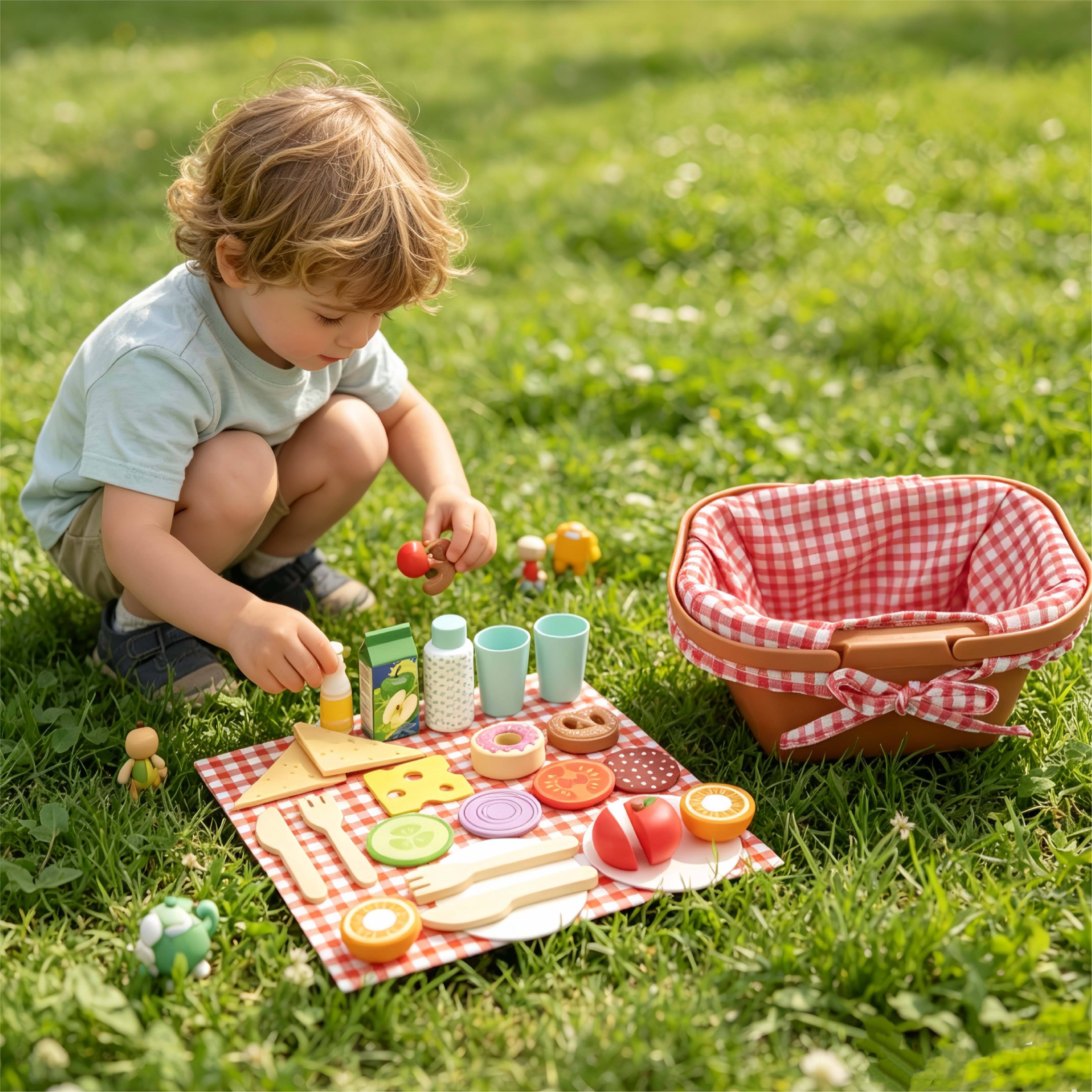 Wooden Play Food Set
