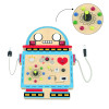 Custom Robot Wooden Busy Board for Toddlers,Montessori Sensory Activity Panel