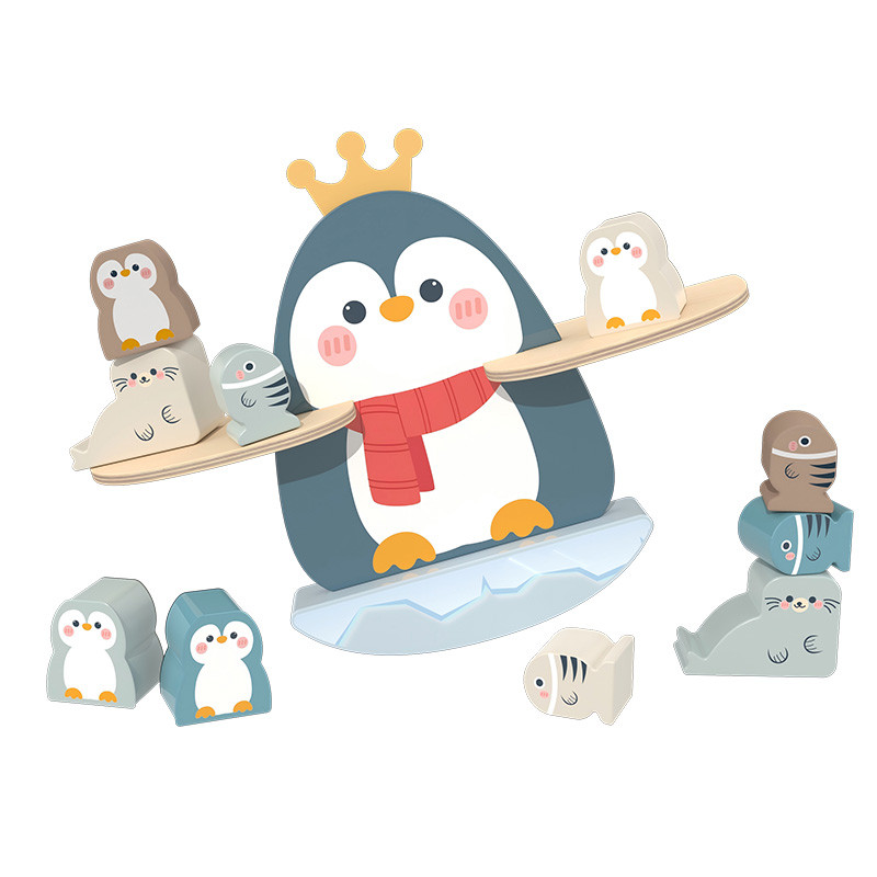 Wooden Penguin Stacker