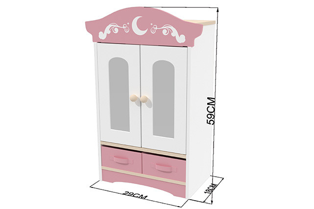 Beautifully crafted miniature wooden furniture showcasing fine detail and natural wood grain