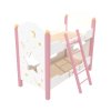 Custom Dreamy Star & Moon Wooden Doll Bunk Bed for 18-Inch Dolls