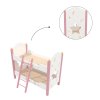 Custom Dreamy Star & Moon Wooden Doll Bunk Bed for 18-Inch Dolls
