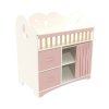 Custom Princess Cloud Crib & Wardrobe Combo for 18-Inch Dolls | Wooden Dollhouse Furniture