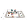 Custom Wooden Town Road Track Building Blocks Set City Puzzle Toy 90x70cm