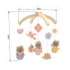 Custom Capybara Theme Wooden Baby Crib Mobile