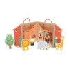 Custom Foldable Forest Gnome Doll House with Animal Figures for Kids Pretend Play
