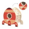Custom Wooden Birdhouse Ball Drop Toy with Space Print Cause & Effect Learning for Toddlers 1+
