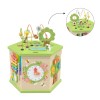 Custom Forest Farm Hexagonal Wooden Activity Cube with Detachable Bead Maze Top for Toddlers 1-4Y
