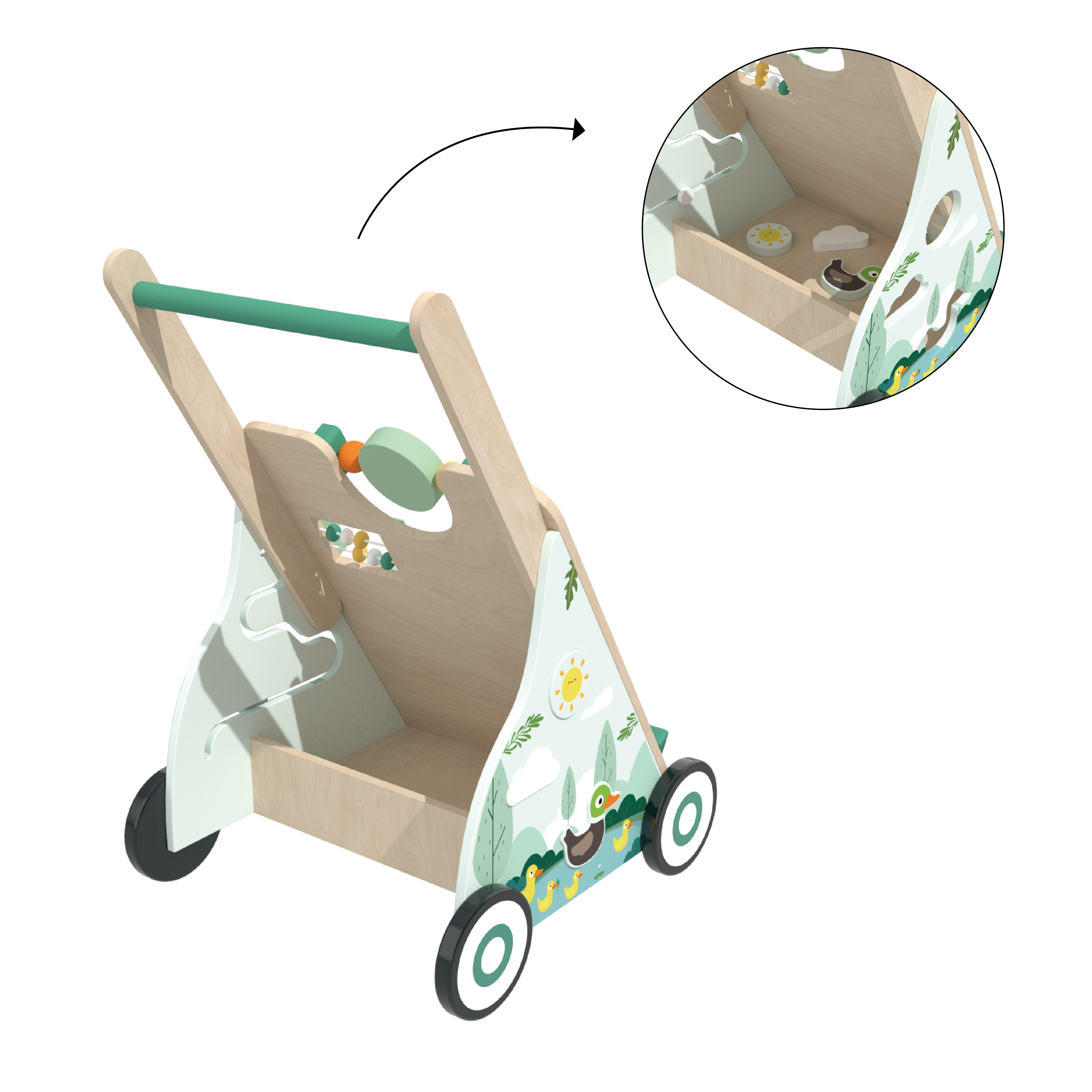 Montessori Push Walker Toys