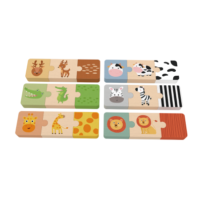 Custom  Montessori  Wooden Animal Puzzle,Matching Toy  for Toddlers