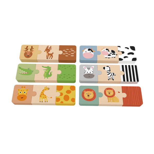 Custom  Montessori  Wooden Animal Puzzle,Matching Toy  for Toddlers