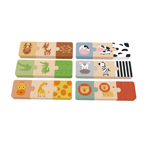 Custom Montessori Wooden Animal Puzzle,Matching Toy for Toddlers
