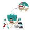 Custom Wooden Dentist Set for Kids,Pretend Dental Play Kit with Carry Case