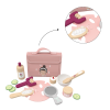 Custom Wooden Pretend SPA set for Girls,Beauty Role Play Kit with Carry Case