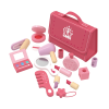 Custom Wooden Pretend Makeup Set for Little Girls,Safe Dress Up Toy with Case