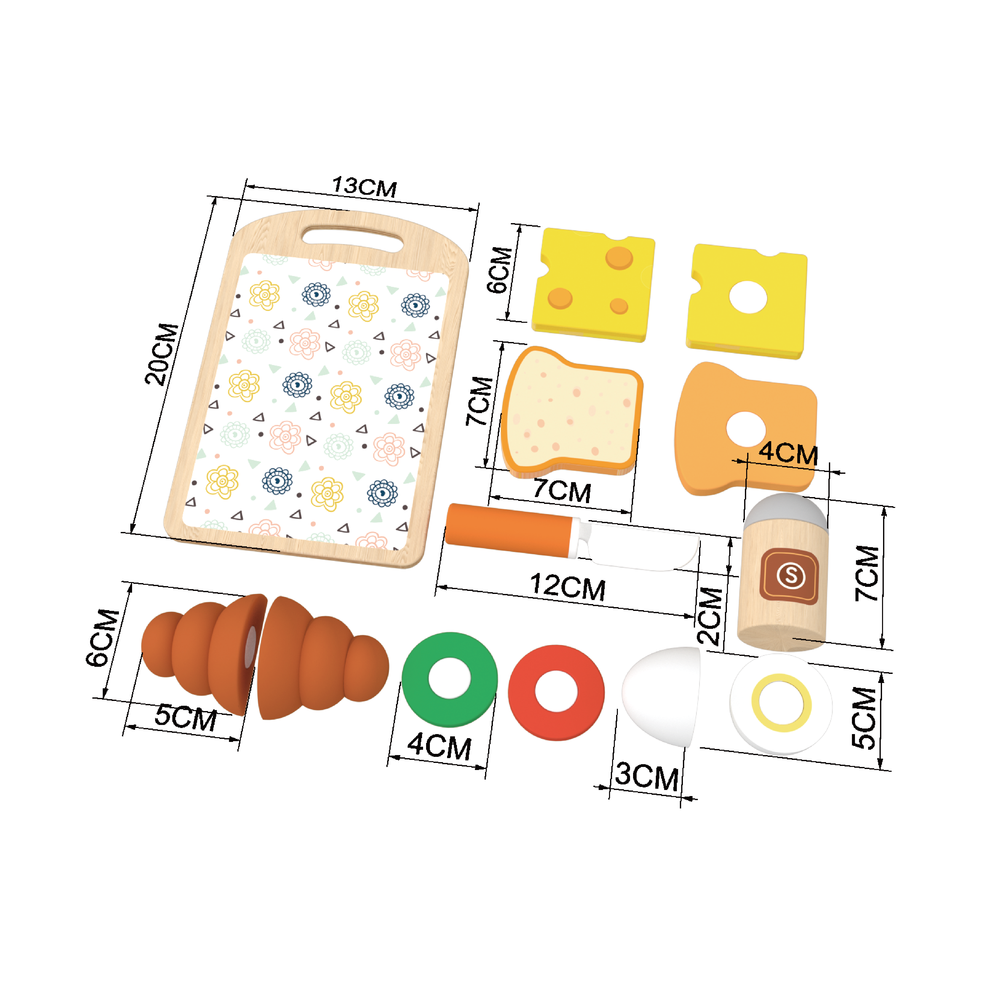 cutting food set for toddlers 3-5