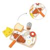 Custom Wooden Breakfast Pretend Play Food,Cutting Food Set for Toddlers 3-5