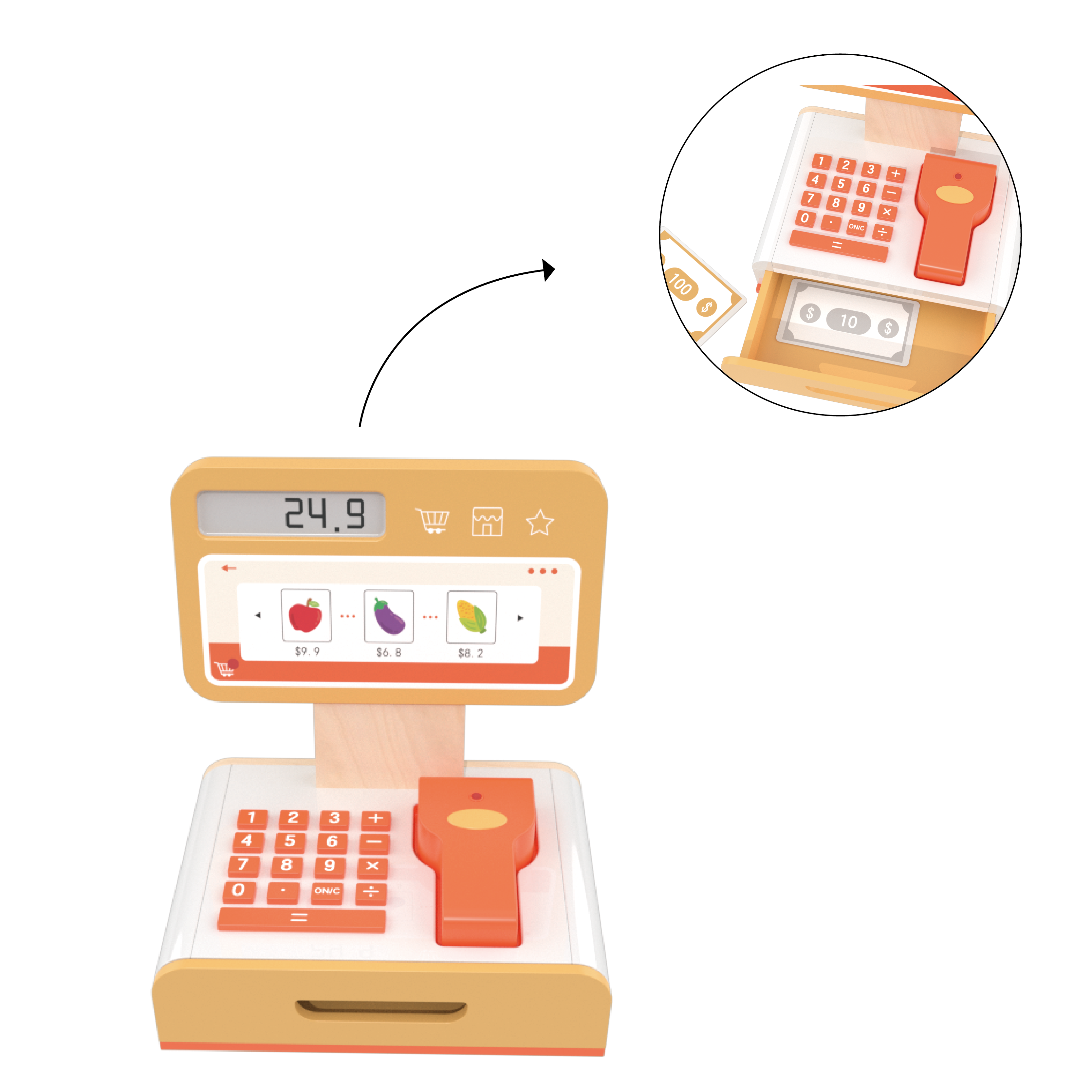 scanner with drawer