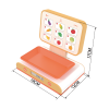 Custom Wooden Pretend Scale,Supermarket Play Weighing Toy-Kidmerry
