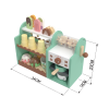 Custom Wooden Ice Cream Shop Pretend Play Set, Coffee Maker Cash Register Toy