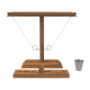 Custom Wooden Ring Toss Game,Hook and Ring Throwing Game for Adults Kids