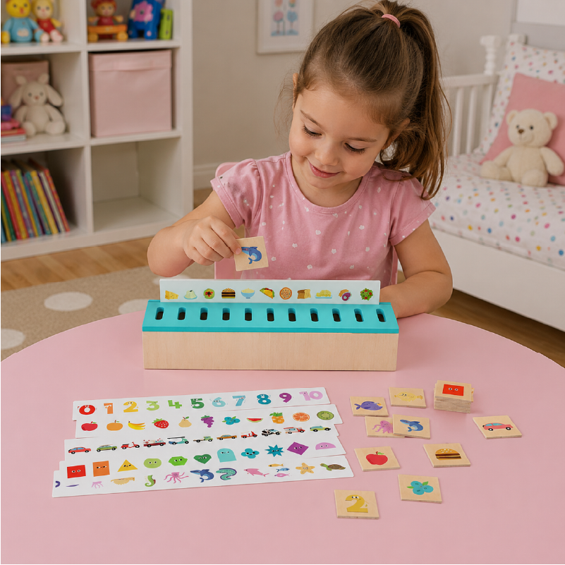 wooden shape sorter toy