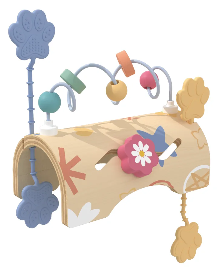 Montessori wooden bead maze sensory activity toy for toddlers