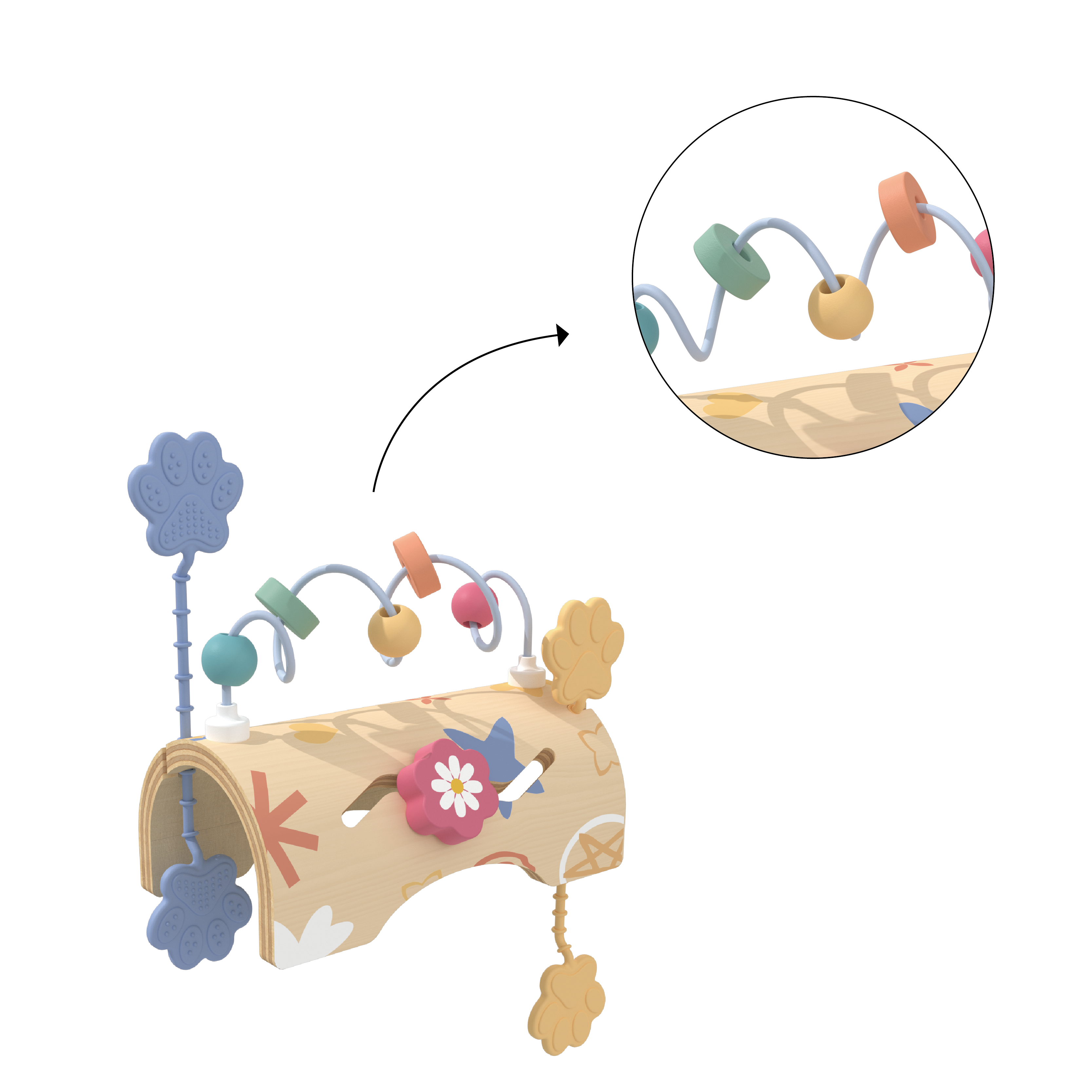 Sensory teething toy