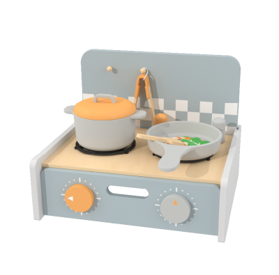 Custom 3-in-1 Wooden Kitchen Toy, Pretend Play Kitchen Set for Toddlers
