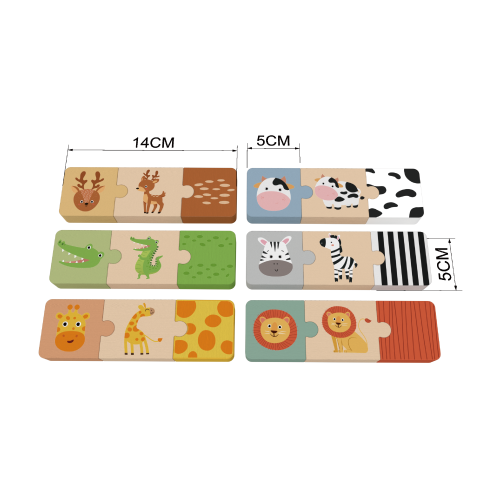 Custom Montessori Wooden Animal Puzzle,Matching Toy for Toddlers