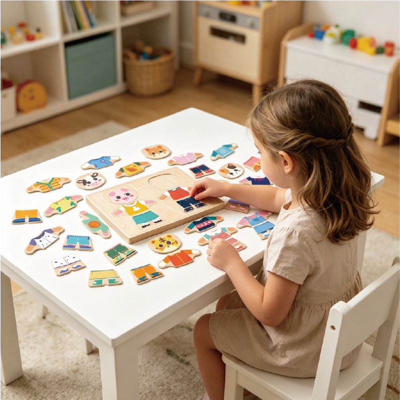 Wooden Matching & Sorting Puzzles
