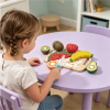 Custom Wooden Fruit Cutting Toy，Pretend Play Food with Knife & Cutting Board