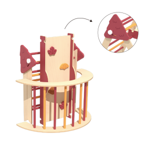 Custom Pikler Triangle Set, Montessori Foldable Wooden Climbing Set for Toddlers