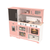 Custom Wooden Play Kitchen Set with Blackboard, Realistic Pretend Play Set