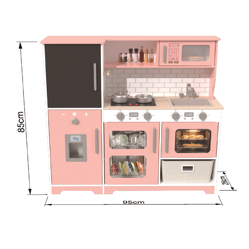 pink toy kitchen