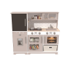 Custom Wooden Play Kitchen Set with Blackboard, Realistic Pretend Play Set