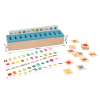 Custom Wooden Montessori Sorting Box for Toddlers with Cards & Storage Slots