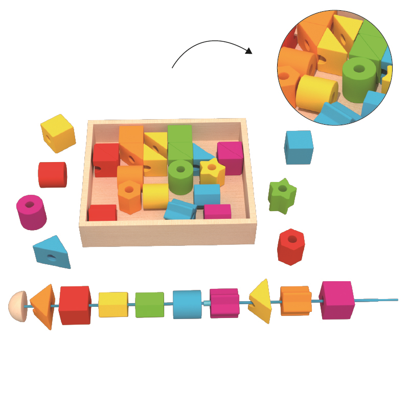 rainbow lacing toy for toddlers