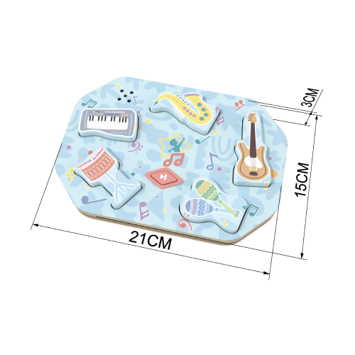 Custom Wooden Musical Instruments Sound Puzzle,Peg Puzzle with Sound Effects