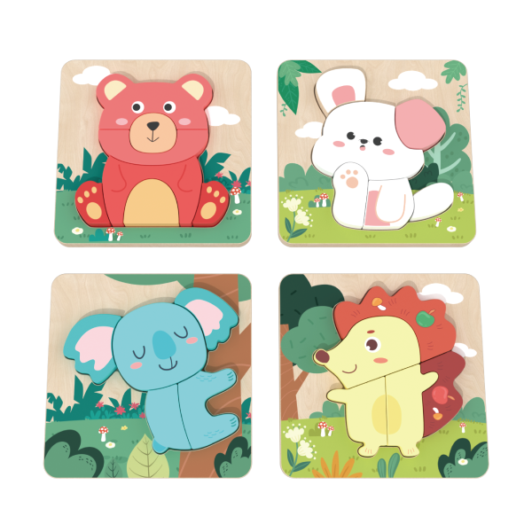 Custom Wooden Puzzles for Toddlers,Animals Puzzles Montessori Toys Gifts