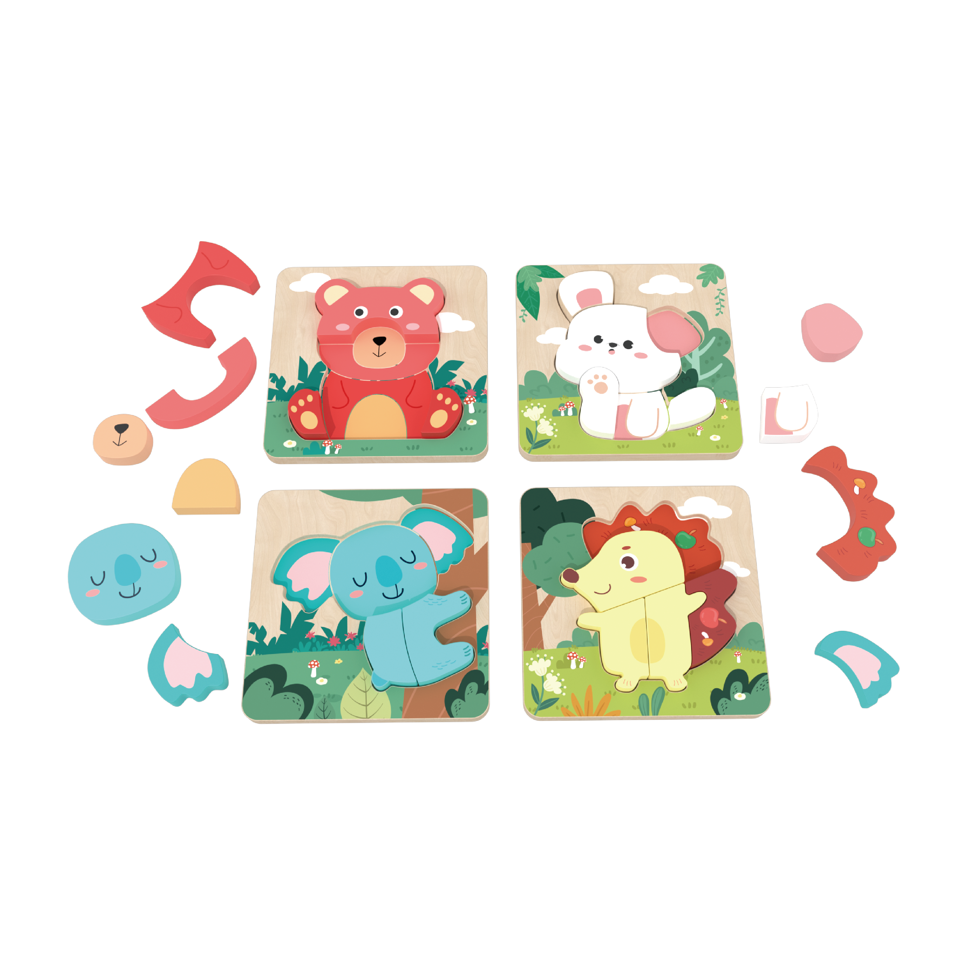 wooden animal puzzles