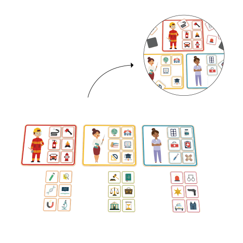 Custom Wooden Career Puzzle,Matching Puzzle for toddler Preschool Early Learning