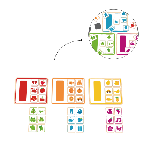 Custom Wooden Color Sorting Puzzle,Matching Puzzle for toddler Learning Toy