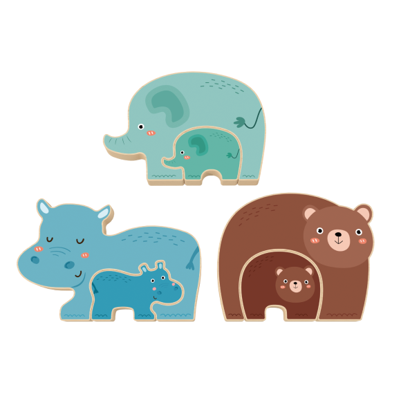 Custom Wooden Animal Puzzle,Baby Puzzle for Toddler Montessori Learning Play