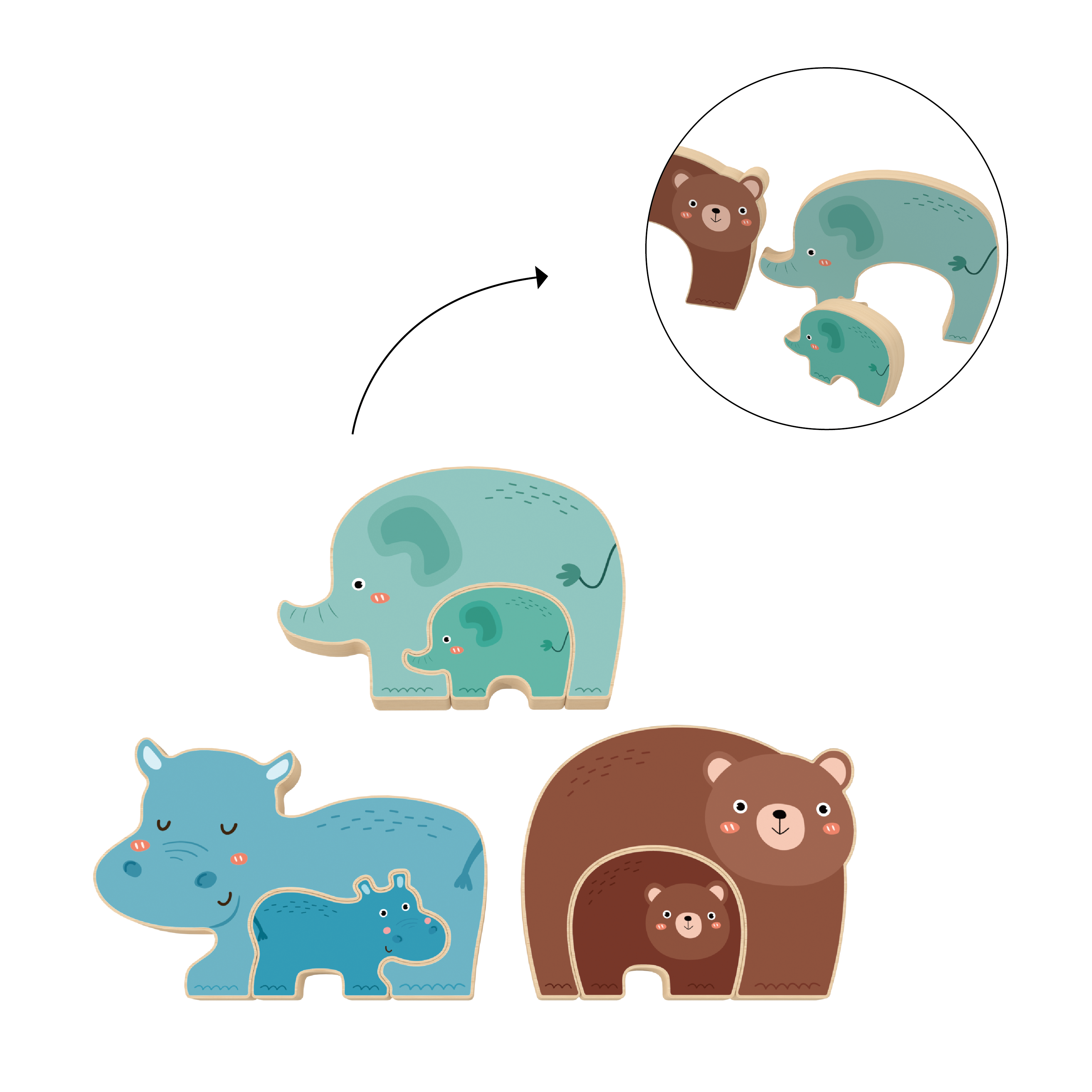 wooden baby puzzle