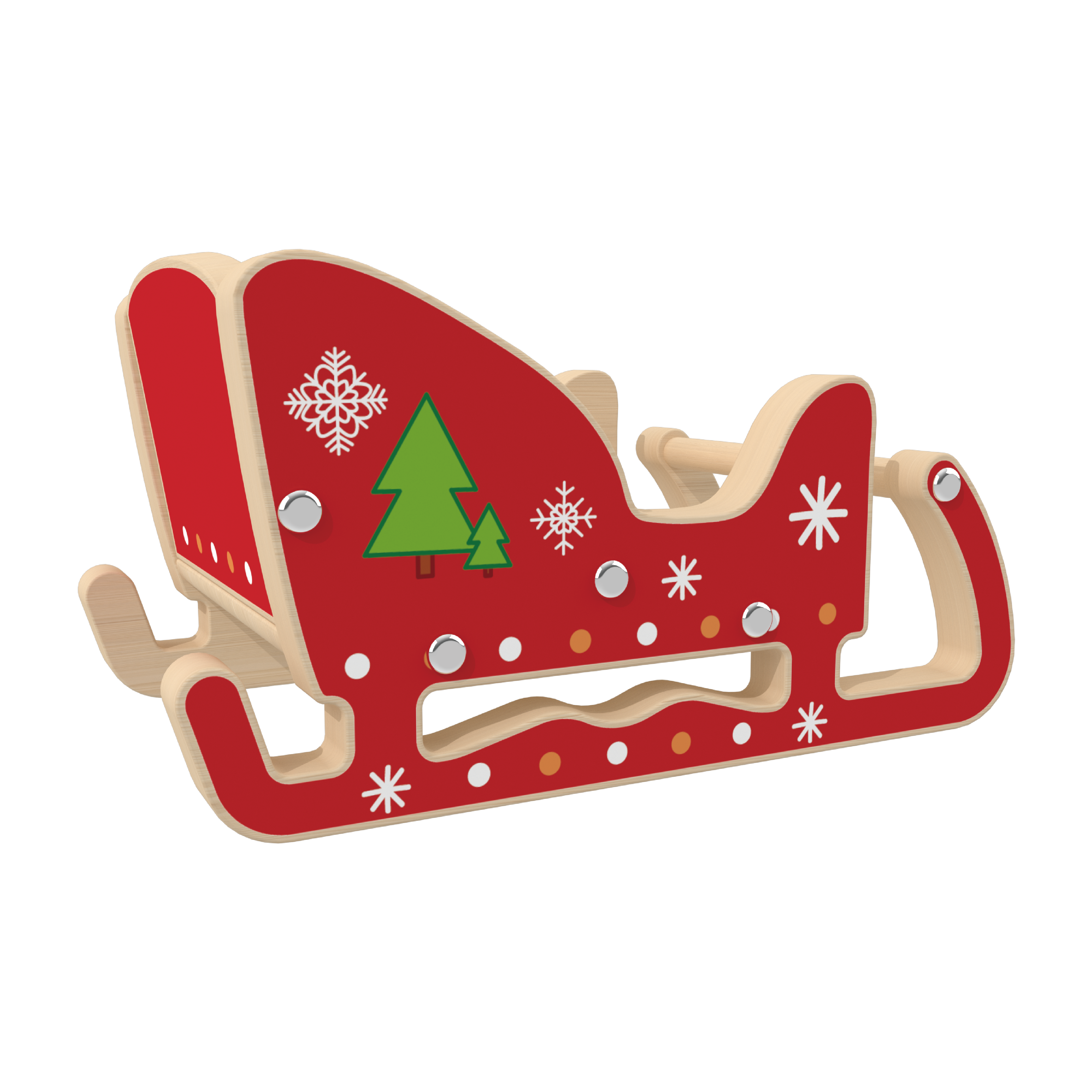 wooden christmas toy