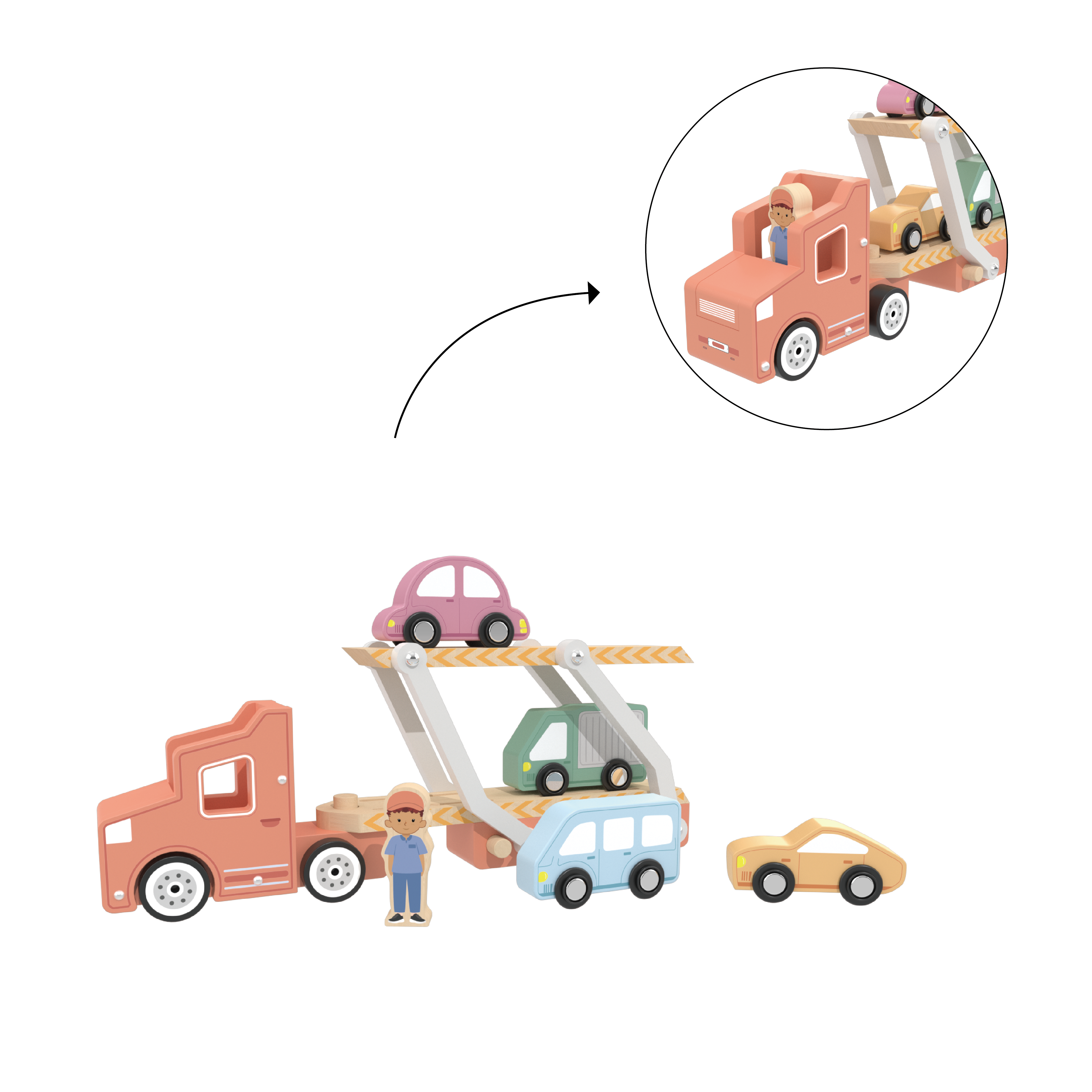 wooden cars