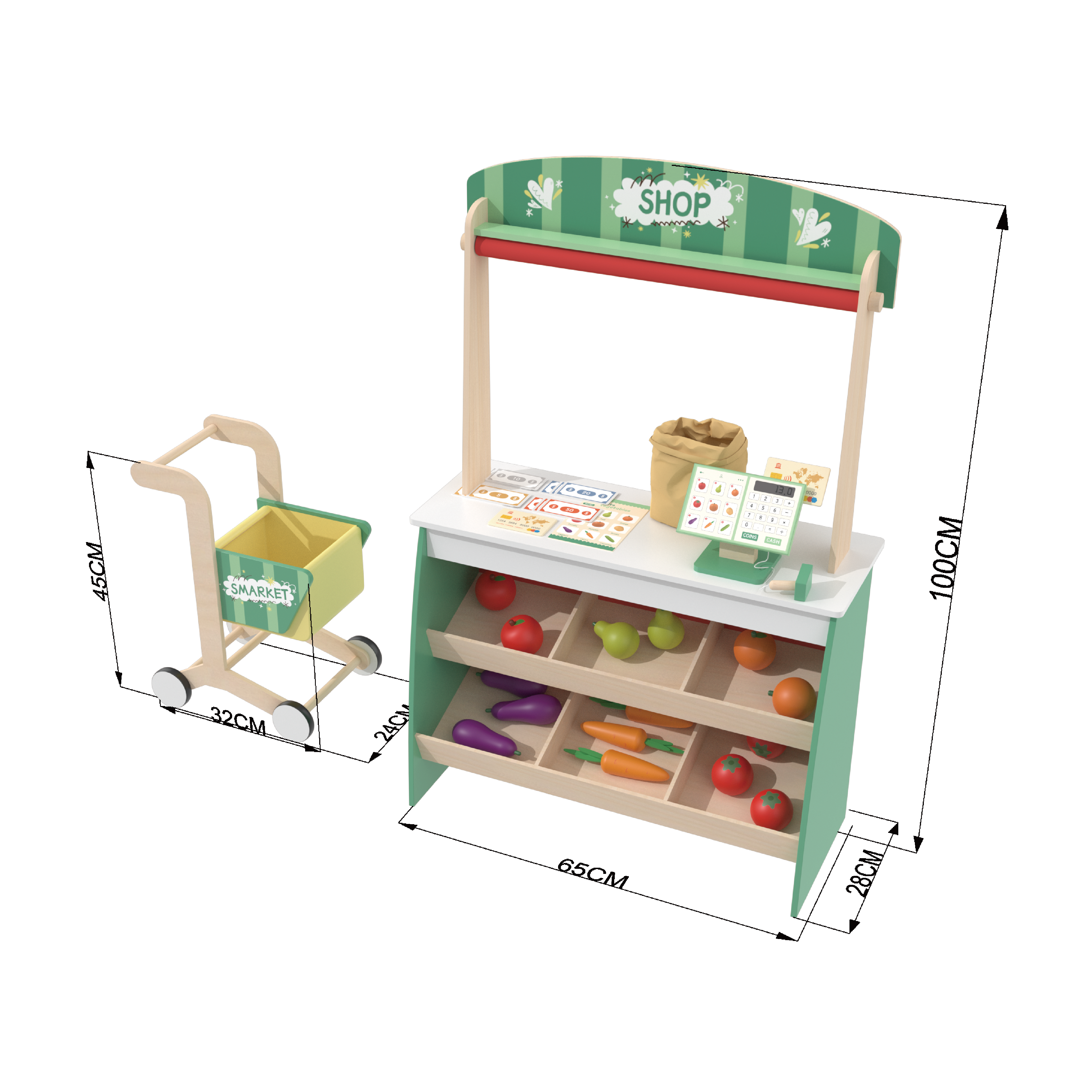 kids market stand
