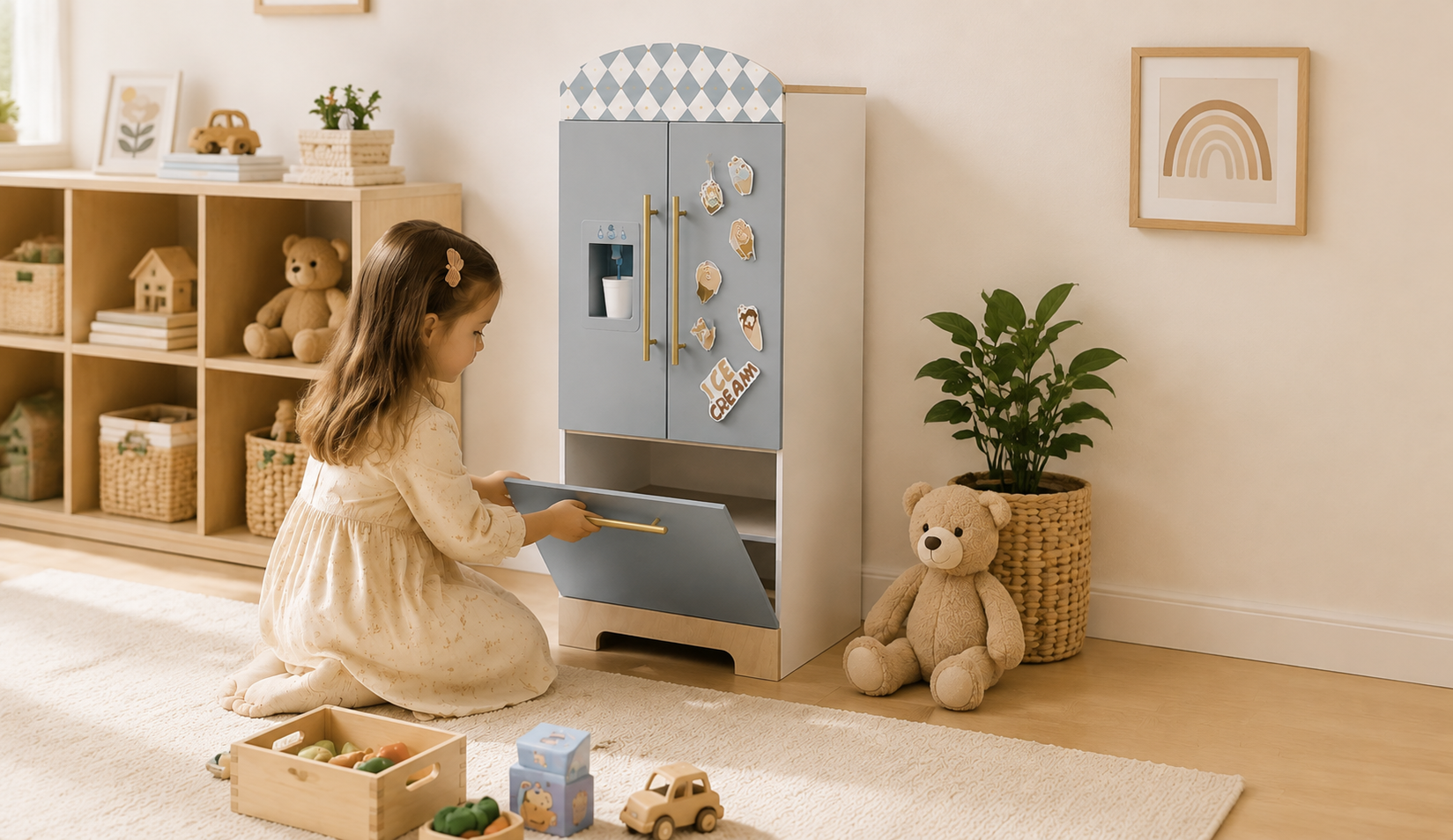 Freezer drawer storage