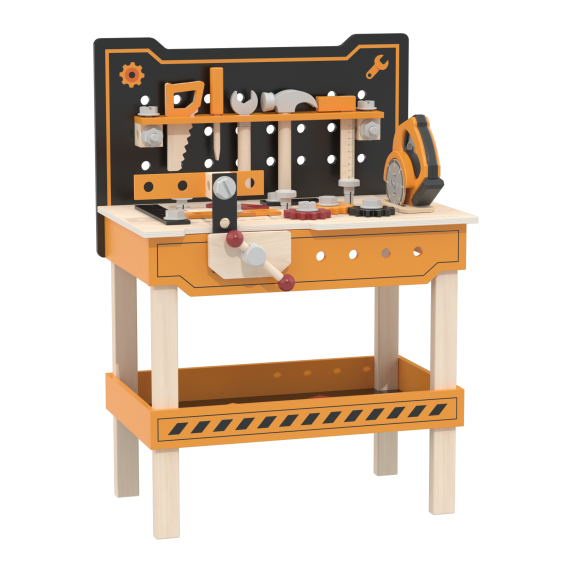 Custom Wooden Tool Bench Kids Simulation STEM Tool Workbench Playset
